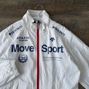 良品 DESCENTE デサント MOVE SPORT ムーブスポーツ 裏メッシュ ジップアップ トラック ジャケット M ウインドブレーカー メンズ 大谷翔平