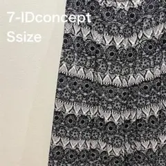 【美品】7-IDconceptt スカート フレアスカート ひざ丈 レディース