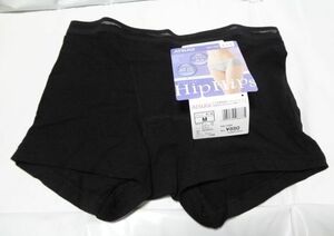 新品 アツギ Hip Hips ボクサータイプショーツ ブラック 黒 M