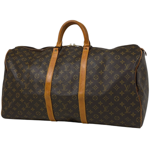 ルイ・ヴィトン Louis Vuitton キーポル 55 ハンドバッグ 旅行 ボストンバッグ モノグラム ブラウン M41424 レディース 【中古】