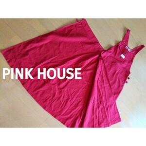 PINK HOUSE★巻スカートデザインジャンパースカートピンクハウス