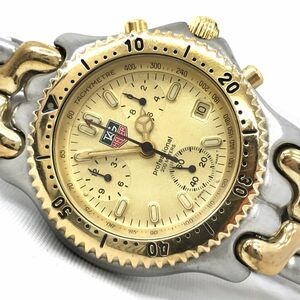 美品 TAGHEUER タグホイヤー PROFESSIONAL プロフェッショナル セル 腕時計 クオーツ CG1121-0 コレクション クロノグラフ 動作確認済