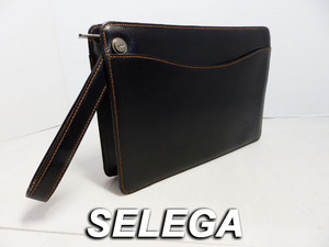 5m2111）SELEGA　セカンドバッグ（ブラック）