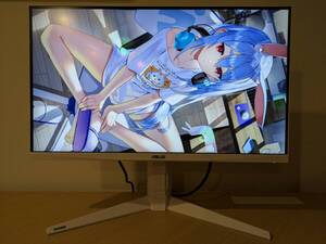 ホワイト ASUS TUF Gaming VG27AQL3A 180Hz WQHD Fast IPS sRGB130% 3K 2560x1440 白 モニター 27インチ ゲーミング 液晶 ディスプレイ