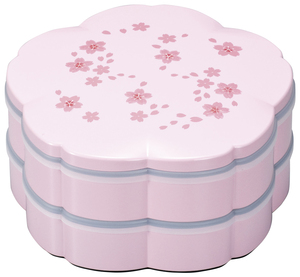 《只今！２０％値下げ中》濱田屋【創作漆器】7.5桜オードブルピンク舞桜(シール付き）