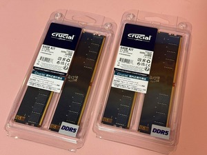 ■Crucial by Micron 128GB (32GBx4枚) DDR5-4800 CT2K32G48C40U5 64GBx2セット