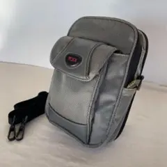 TUMI ショルダーバッグ　シルバーグレー