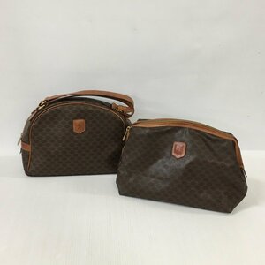 TEI 【現状渡し品】 CELINE マカダム柄 バッグ 2点 セット セリーヌ レディース 〈180-240201-yo-15-TEI〉