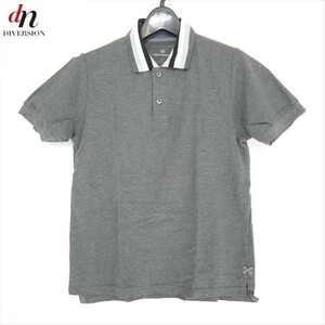 13SS uniform experiment ユニフォームエクスペリメント GRAY CHART COLLAR POLO SHIRT 半袖 襟 配色切り替え 鹿の子 ポロシャツ GRAY 2