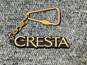 トヨタ クレスタ CRESTA 社外品 ゴールドエンブレム型 キーホルダー 希少