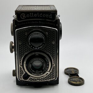 初期 希少 アール・デコ調 金ぴかコード Rolleicord Carl Zeiss Jena Triotar 7.5cm f4.5 ローライコード トリオター 75mm