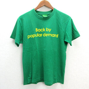 s■ビームスT/BEAMS T By Popular Demand プリントTシャツ【S】緑/MENS/53【中古】