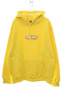 シュプリーム SUPREME 19AW BANDANA BOX LOGO HOODED SWEATSHIRT YELLOW XL バンダナ ボックス ロゴ フーデッド スウェット パーカー イエ