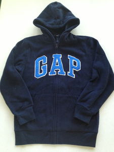 ■ＧＡＰ■新品■150■ロゴパーカー■フリース■ネイビー■フリースのロゴ・パーカーは人気です　　2-1