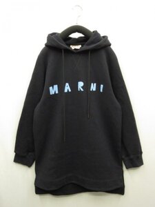 マルニ MARNI ★ 定価￥92400(税込) フロントロゴプリント　ビッグロングパーカー　スウェット フーディ◆サイズ40◆ジャパン正規品