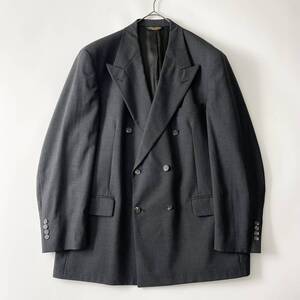 【90s/米国製】BROOKS BROTHERS size/44 (iz) ブルックスブラザーズ ダブルブレスト テーラードジャケット ブレザー グレー US古着 JACKET