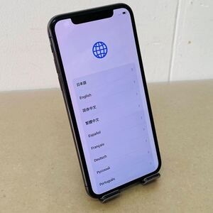 初期化済み　動作良好　SIMフリー　iPhone X A1902 MQAX2J/A スペースグレイ　64GB 本体のみ　C1662　　コンパクト発送　