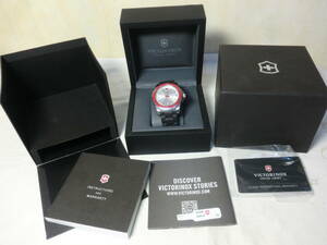 現状お渡し品 ビクトリノックス 腕時計 スイスアーミー VICTORINOX 241438 マーベリックGS シルバー レッド 赤 ダイバーウォッチ 40mm