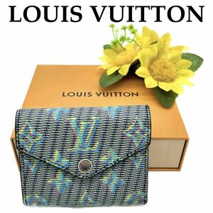 【美品!!】限定 LOUIS VUITTON ルイヴィトン モノグラム LVポップ ゾエ 三つ折り財布 ヴェール×クリーム ブランド 鑑定済み ハロウィン■