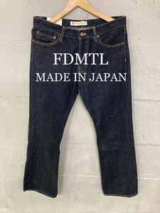 美品！FDMTL ファンダメンタル SLIMBOOTデニム！日本製！