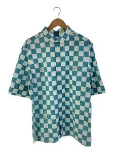 LOUIS VUITTON◆ダミエオーバーサイズシャツ/XL/コットン/BLU/チェック/RM2129 IM6 HLS32W