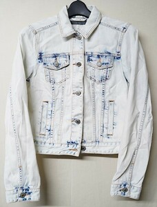 ◆ブリーチ・クラッシュ加工◆Abercrombie&Fitch アバクロ デニムジャケット◆