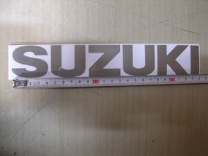 スズキ　SUZUKI　タンク　カウル　ステッカー　デカール　ロゴマーク　シルバー　24cm　RG　TS　GT　カタナ　GSX　GS　　