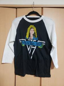 VAN HALEN ヴァン ヘイレン Tシャツ ヴィンテージ USED 黒白 L? (スウェット バンド ロック)