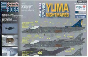 1/48 TWOBOBSツーボブス デカール 48-222 AV-8B Yuma Nightmares 