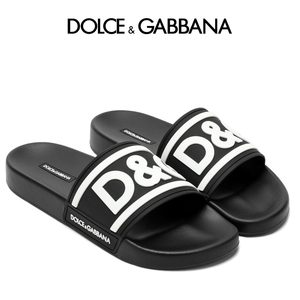 送料無料 2 DOLCE&GABBANA ドルチェ＆ガッバーナ CS2072 AQ858 ブラック サンダル size 42