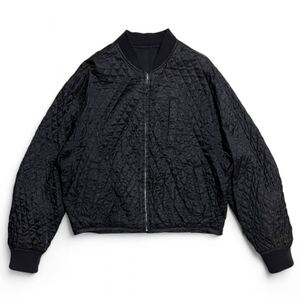 90AW キュプラ キルティング ボンバージャケット コムデギャルソンオムプリュス HOMME PLUS 1990AW Cupra Quilted Bomber Jacket MA-1