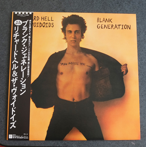 @@@ （パンク系　希少LP放出！） RICHARD HELL & THE VOIDIDS リチャードヘル&ヴォイドイズ Blank Generation 日本版（帯付）