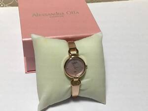 新品●未使用● [アレサンドラオーラ]Alessandra Olla 腕時計 レディース ダイヤモンドジュエリー　ピンクゴールド