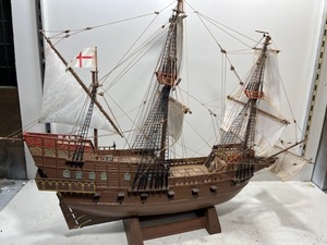 絶版品 イマイ 帆船模型 プラモデル 1/70 GOLDEN HIND ゴールデンハインド号 完成品