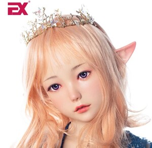 新品　ヘッド単品　Ninaエルフ（中国名：）A級メイク　アルテトキオ（EXDOLL）シリコン製　リアルドール用ヘッド