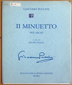 プッチーニ メヌエット 第2番 (2 ヴァイオリン,ヴィオラ,チェロ) 輸入楽譜 Puccini 2 Menuetto per archi 洋書