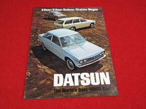 ●　DATSUN　左H　1968　昭和43　カタログ　●