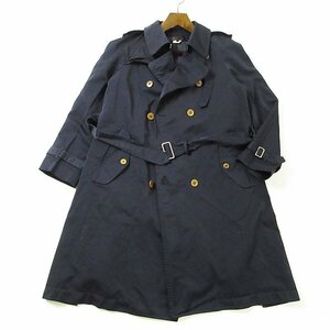 r6a030604★2016aw COMME des GARCONS COMME des GARCONS コムコム ポリ縮絨 バックプリーツ オーバーサイズ トレンチコート レディース M