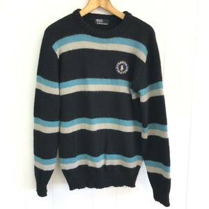 polo ralph lauren ニット セーター ブラック　ボーダー　ポロラルフローレン　ウール 90s ビンテージ