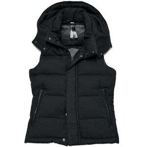 定価10万 wjk HEAVY WOOL SAGE SEPARATE HOOD DOWN VEST Sサイズ ヘビーウールサージダウンベスト ジャケット モンクレール wjk 1piu