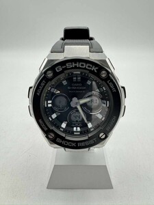 美品 人気 G-SHOCK CASIO GST-W300G-1AJF マルチバンド6 タフソーラー電波受信 電波ソーラー ブラック Gスチール G-STEEL アナデジ 稼働品