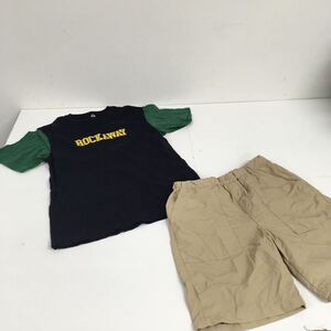 送料無料★UNIQLO ユニクロ★半袖Tシャツ　ハーフパンツ　上下セット★男の子　キッズ　150 子供#60610sj105