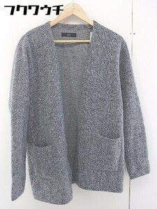 ◇ AZUL BY MOUSSY アズールバイマウジー 長袖 カーディガン サイズM グレー レディース