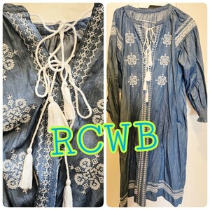 RVWB★ロデオクラウンズデニム刺繍ワンピース新品同様★マウジー