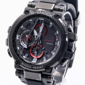 1円 稼働 良品 CASIO カシオ G-SHOCK Gショック MTG-B1000B-1AJF MT-G 電波ソーラー モバイルリンク QZ 黒文字盤 腕時計 0430720240604