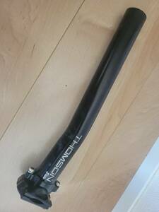 THOMSON 31.6 287mm程度 セットバック カット無 シートポスト ELITE シートピラー ピストバイク MTB トムソン エリート BLACK 黒 ブラック