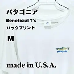 90s パタゴニア　Beneficial T’s バックプリント　半袖　Tシャツ