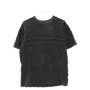 DIOR ディオール 20SS Oversized Tee with Dior Oblique Motif オブリークジャガード 半袖Tシャツ ネイビー 943J605E0602