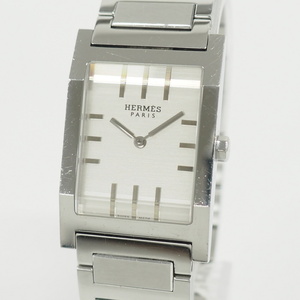 【中古】HERMES タンデム レディース 腕時計 クオーツ SS シルバー文字盤 TA1.710