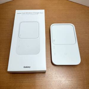 ☆★T0563 Samsung Galaxy Super Fast Wireless Charger Duo ホワイト EP-P5400TWJGJP 純正 ワイヤレス充電器